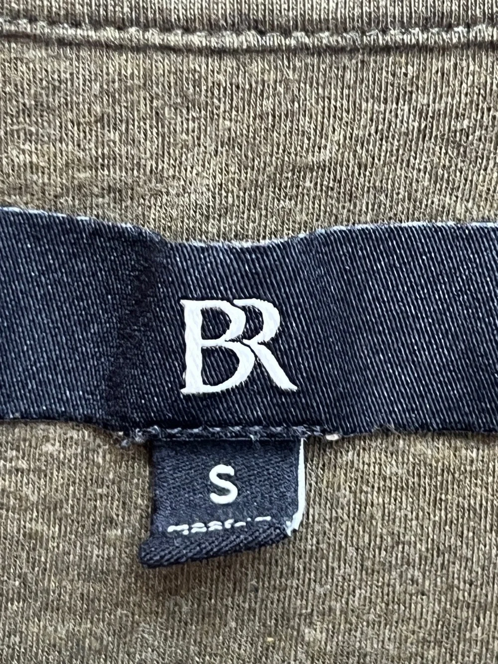 BANANA REPUBLIC Men’s Olive Green Luxury Touch Short Sleeve T-Shirt Size S